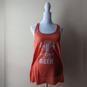 Bella Canvas Work for Your Beer Tank Peach XL